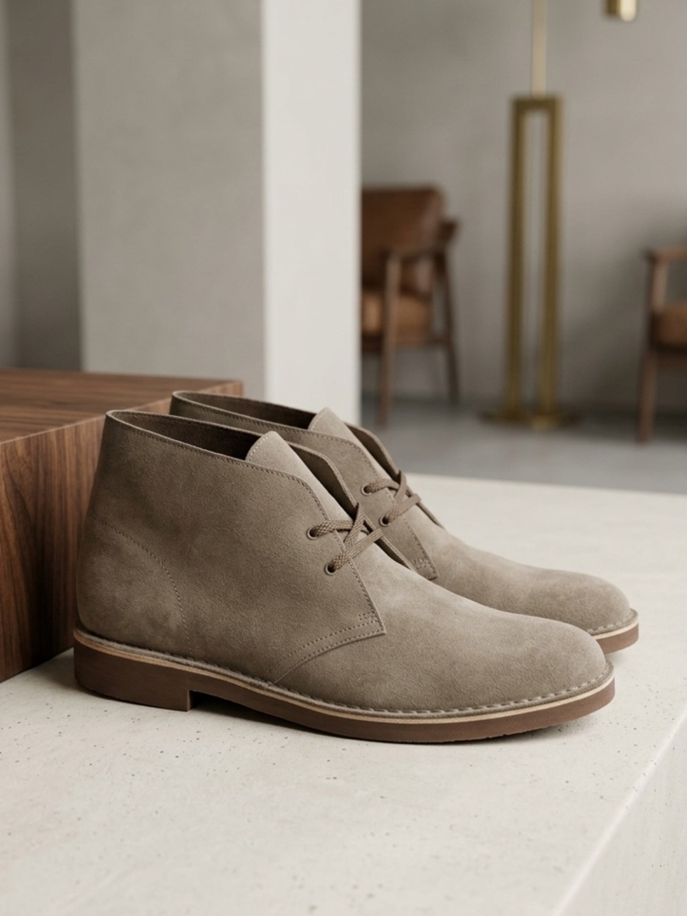 Clark Suede  Men's‎ Taupe  Chukka Boots Size 12 NWOT